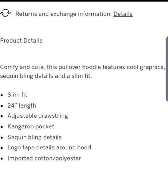 SOLD! VS Pink Bling Pullover Hoodie & Classic Pant - Picture 7 of 7